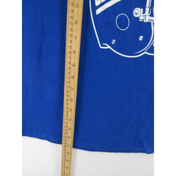 VINTAGE New York Giants Shirt Large Big Blue Wrecking Crew 80s 90s - Picture 4 of 9